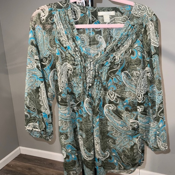 Banana Republic Tops - 35 Banana Republic Peacock Sheer Medium